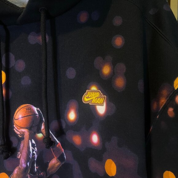 Nike Jordan Jumpman All Over Print Fleece Pullover Hoodie NWT XL 90s MJ 23 - Picture 7 of 11